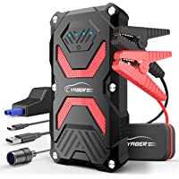YABER Arrancador de Coches-13800mAh 1000A Arrancador Batería Coche (para hasta 6.0L de Gasolina o 5.0L Diesel) IP67…